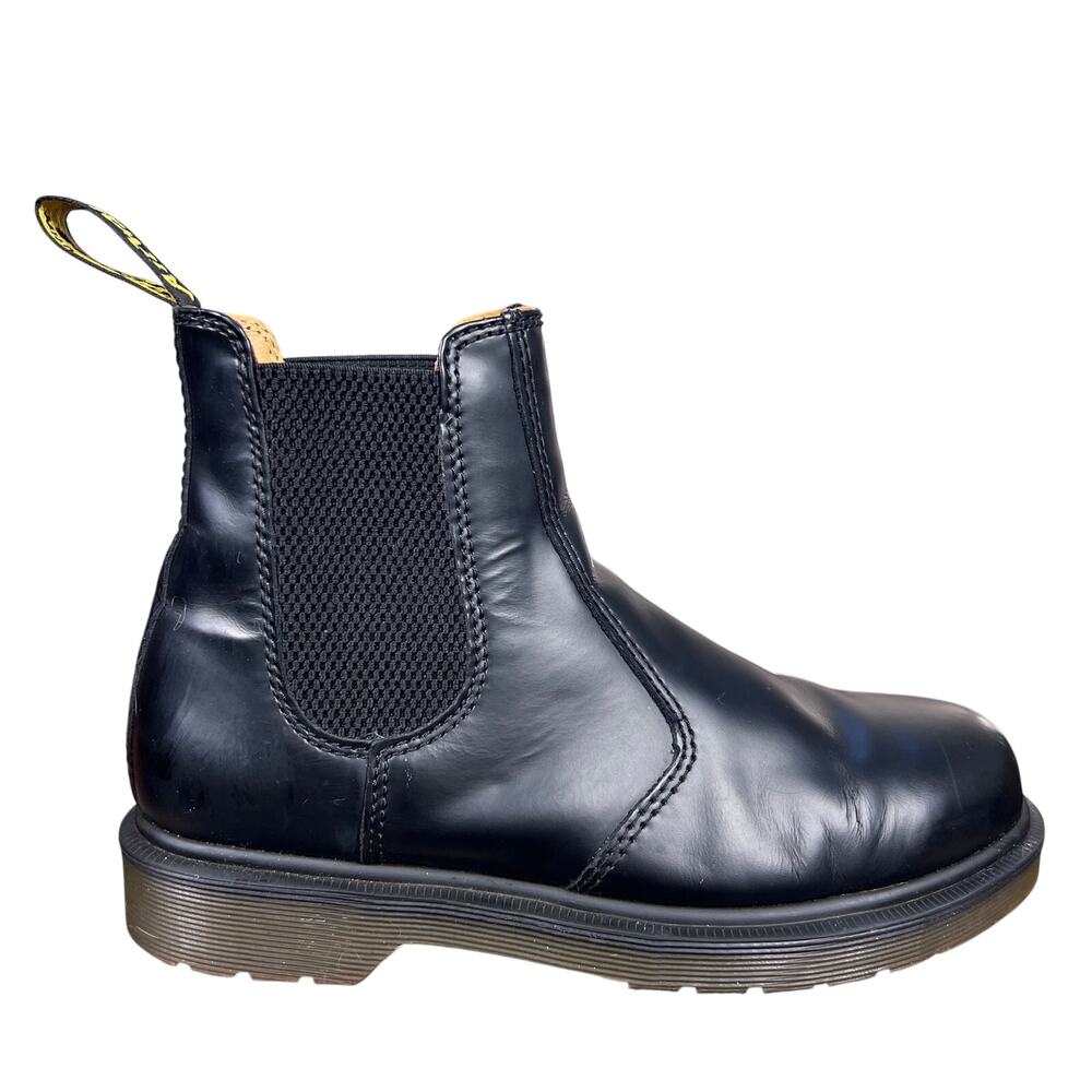 Dr. Martens Unisex 2976 Black Smooth Leather Chelsea Boots Size M 6 W 7